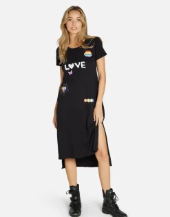 Lauren Moshi #1 Love Rainbow Lip Midi Dress In | Genesis By *Women Dresses