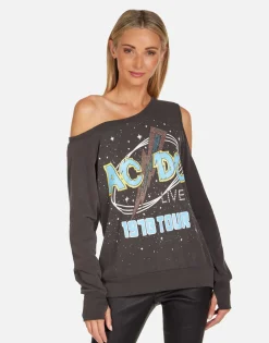 Lauren Moshi Acdc 1978 Tour Vintage Concert Top | Joanna By *Women Long Sleeve
