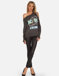 Lauren Moshi Acdc 1978 Tour Vintage Concert Top | Joanna By *Women Long Sleeve