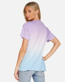 Lauren Moshi Acdc 1978 Tour Vintage Tie Dye Concert Tee | Wolf By *Women Short Sleeve