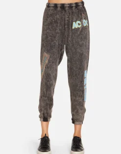 Lauren Moshi Acdc 1978 Tour Women'S Crop Sweatpants | Alana By *Women Crop Sweatpants