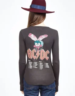 Lauren Moshi Acdc Bug L/S Fitted Thermal W/ Thumbholes | Mckinley*Women Long Sleeve