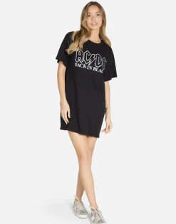 Lauren Moshi Acdc Crystals T-Shirt Dress In | Misty By *Women Dresses