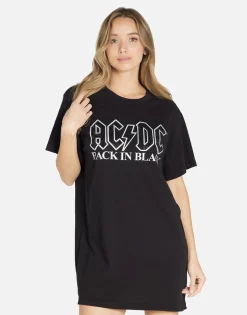 Lauren Moshi Acdc Crystals T-Shirt Dress In | Misty By *Women Dresses