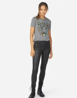 Lauren Moshi Adeline Geo Tiger*Women Short Sleeve