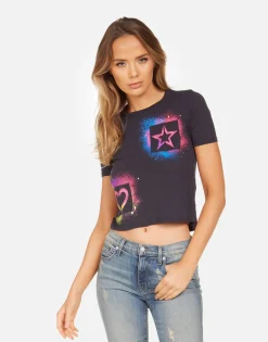 Lauren Moshi Adeline Graffiti Love*Women Short Sleeve