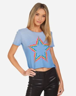 Lauren Moshi Adeline Rainbow Lightning Star*Women Short Sleeve