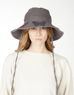 Lauren Moshi Adina- Bucket Hat W/ Butterfly Crystals* Hats