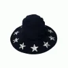 Lauren Moshi Adina- Bucket Hat W/ Metallic Star Patches* Hats