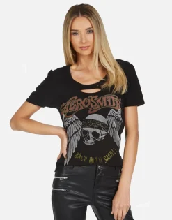 Lauren Moshi Aerosmith Back In The Saddle Vintage Tee | Myra X By *Women Short Sleeve