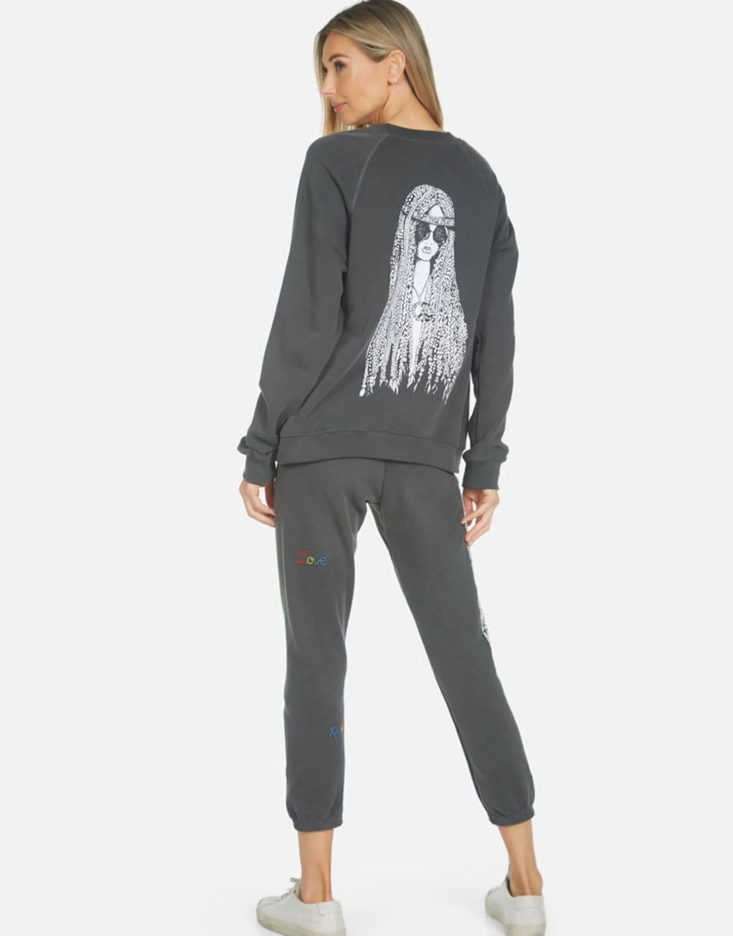 Lauren Moshi Alana Hippie Girl*Women Crop Sweatpants