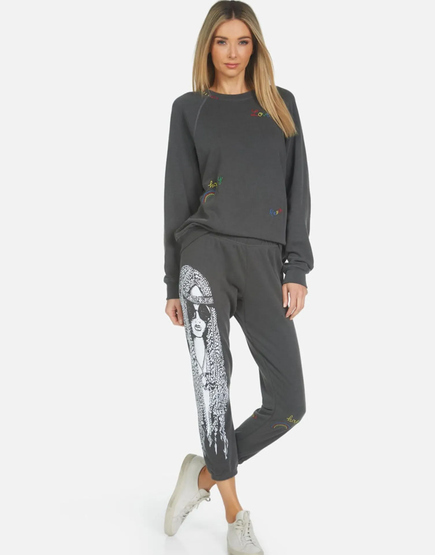 Lauren Moshi Alana Hippie Girl*Women Crop Sweatpants