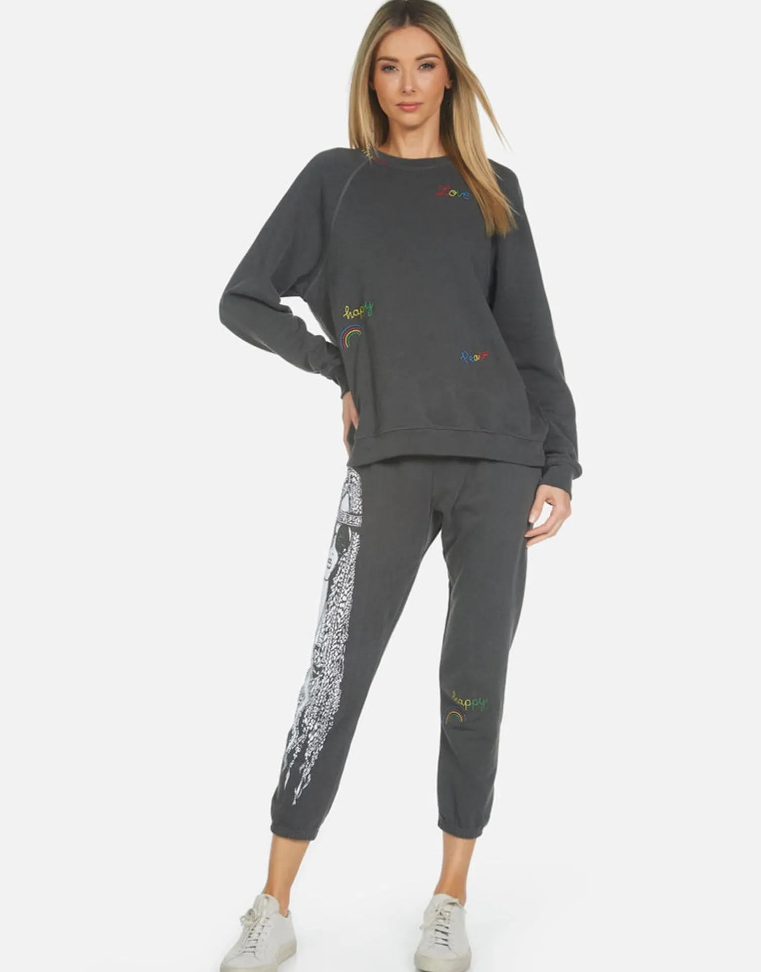 Lauren Moshi Alana Hippie Girl*Women Crop Sweatpants