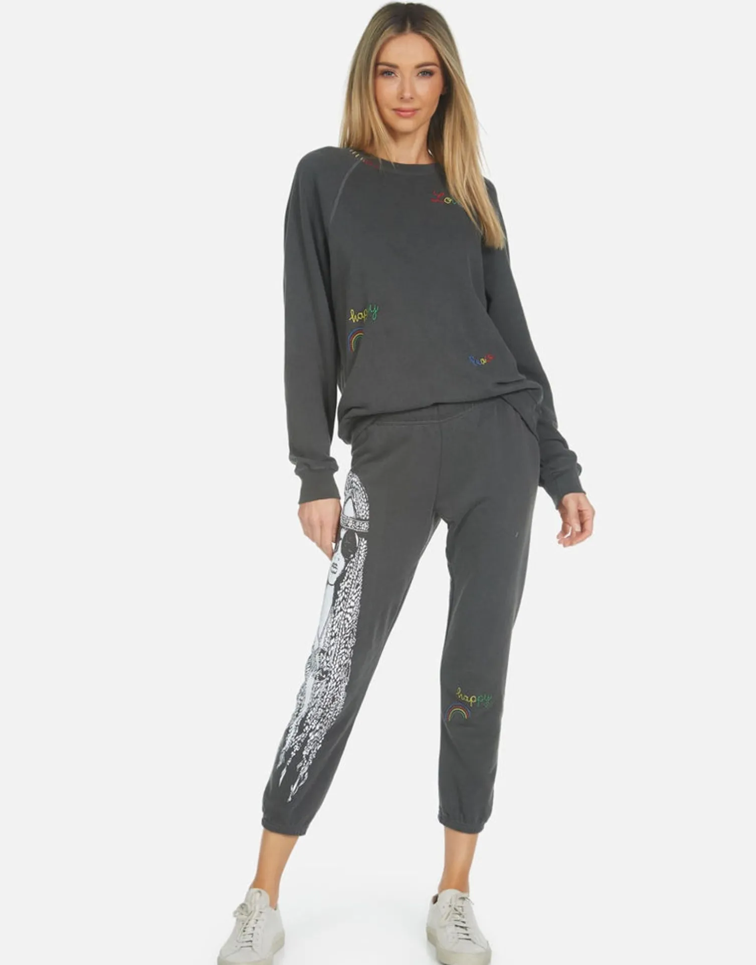Lauren Moshi Alana Hippie Girl*Women Crop Sweatpants