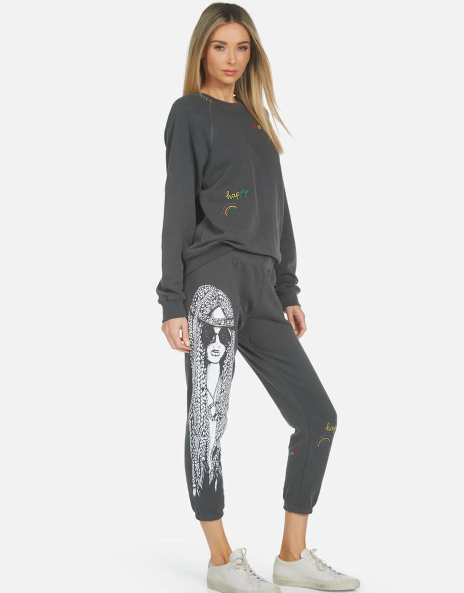 Lauren Moshi Alana Hippie Girl*Women Crop Sweatpants