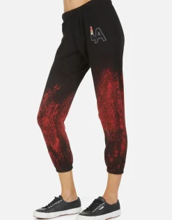 Lauren Moshi Alana La Lipstick*Women Crop Sweatpants