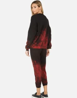Lauren Moshi Alana La Lipstick*Women Crop Sweatpants
