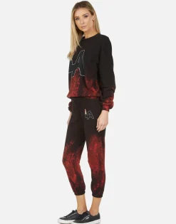 Lauren Moshi Alana La Lipstick*Women Crop Sweatpants