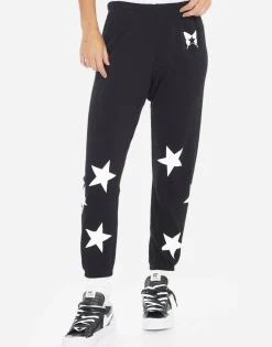 Lauren Moshi Alana Rock Star Butterfly*Women Crop Sweatpants