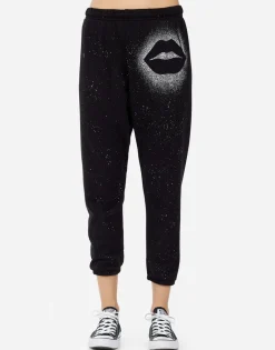 Lauren Moshi Alana Splatter Kiss*Women Crop Sweatpants