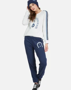 Lauren Moshi Alessia Lucky Eye Horseshoe Sweatpant | Gia By *Women Long Sweatpants