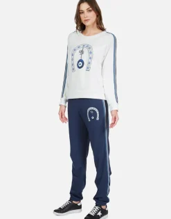 Lauren Moshi Alessia Lucky Eye Horseshoe Sweatpant | Gia By *Women Long Sweatpants