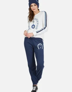 Lauren Moshi Alessia Lucky Eye Horseshoe Sweatpant | Gia By *Women Long Sweatpants