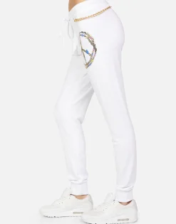 Lauren Moshi Ambreal Foil Chain Peace*Women Long Sweatpants