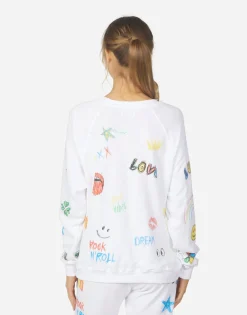 Lauren Moshi Anela Doodle Elements*Women Long Sleeve