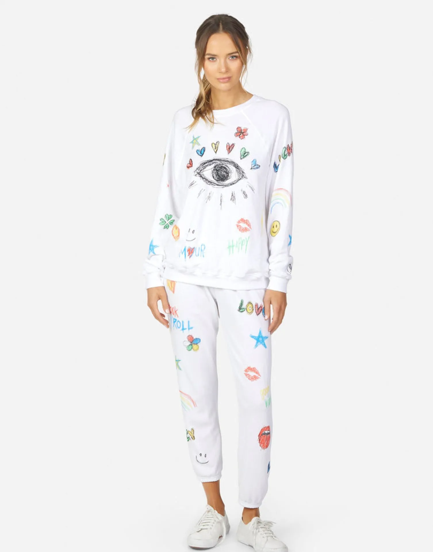 Lauren Moshi Anela Doodle Elements*Women Long Sleeve