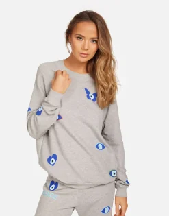 Lauren Moshi Anela Peace Evil Eye*Women Long Sleeve