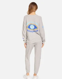 Lauren Moshi Anela Peace Evil Eye*Women Long Sleeve