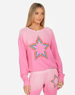 Lauren Moshi Anela Rainbow Lightning Star*Women Long Sleeve