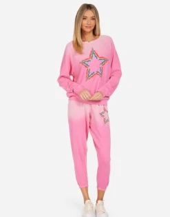 Lauren Moshi Anela Rainbow Lightning Star*Women Long Sleeve