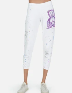 Lauren Moshi Annabelle Peace Teddy*Women Crop Sweatpants