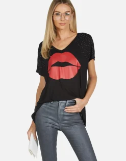 Lauren Moshi April Red Kiss*Women Short Sleeve