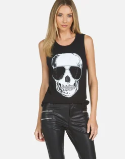 Lauren Moshi Ashlin Cool Skull*Women Tanks