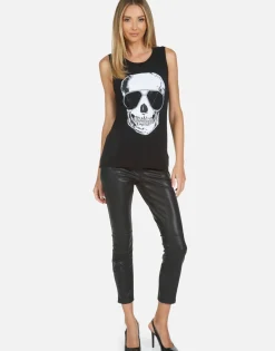 Lauren Moshi Ashlin Cool Skull*Women Tanks