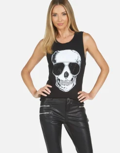 Lauren Moshi Ashlin Cool Skull*Women Tanks