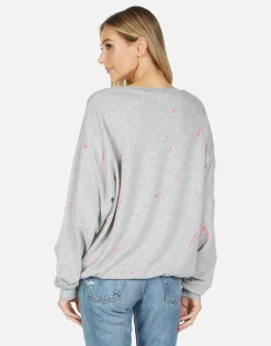Lauren Moshi Babbs Airbrush Peace*Women Long Sleeve