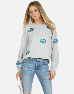 Lauren Moshi Babbs World Peace Lips*Women Long Sleeve
