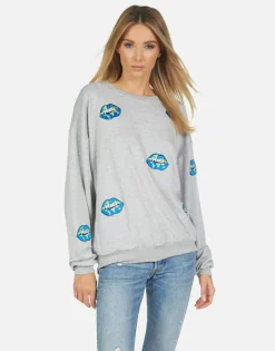 Lauren Moshi Babbs World Peace Lips*Women Long Sleeve