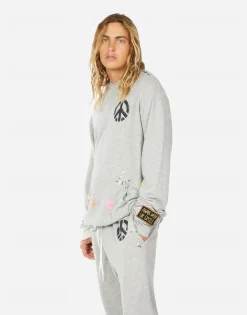 Lauren Moshi Beckford Airbrush Peace*Men Hoodies