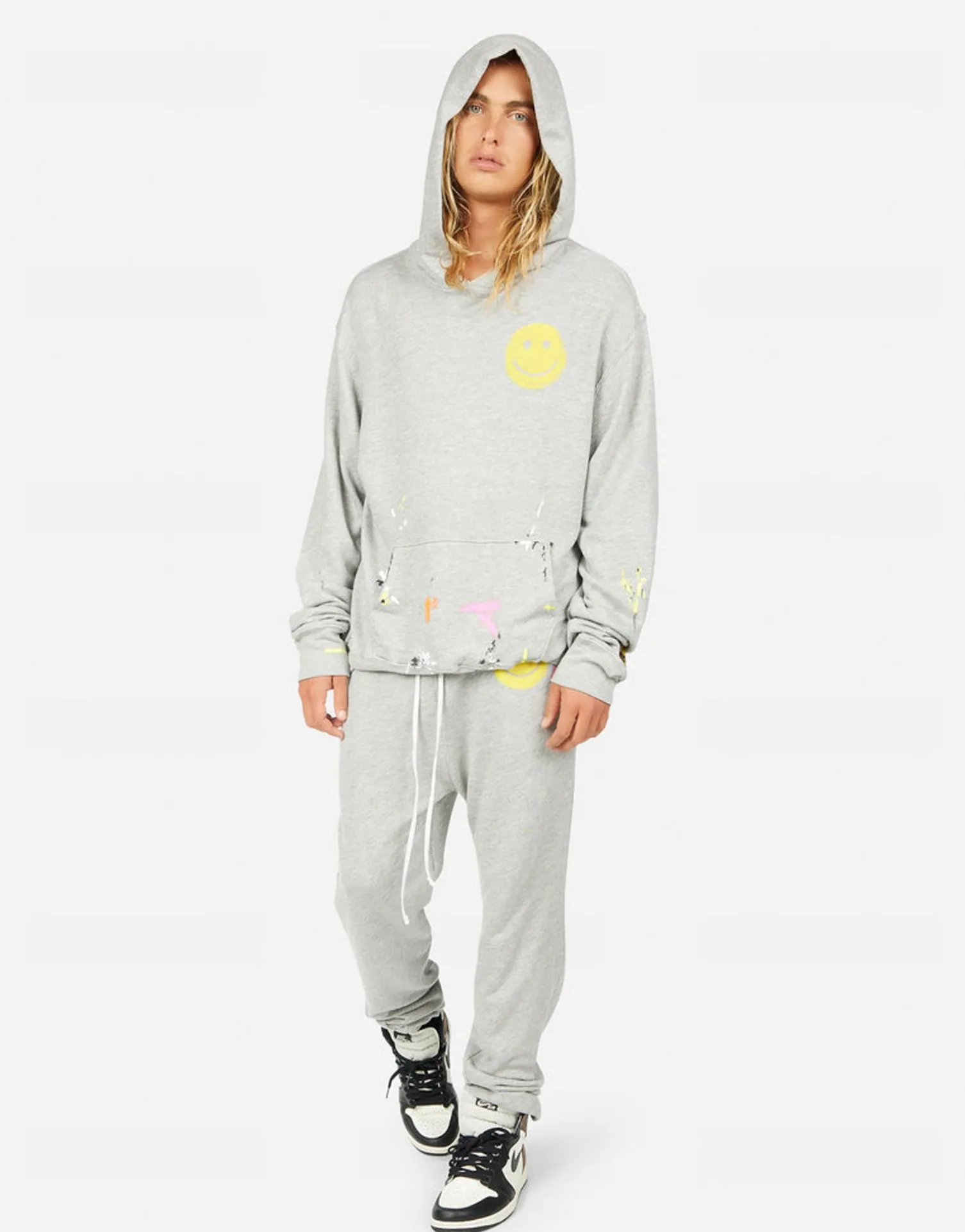 Lauren Moshi Beckford Spray Happyface*Men Hoodies