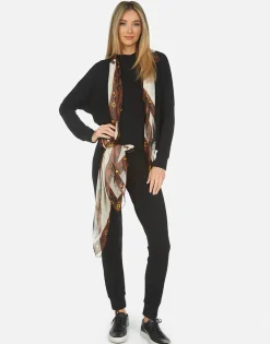 Lauren Moshi Belinda Scarf Made In Los Angeles California Usa Ultra Soft Lightweight*Women Hoodies