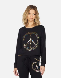Lauren Moshi Bethany Foil Chain Peace*Women Long Sleeve