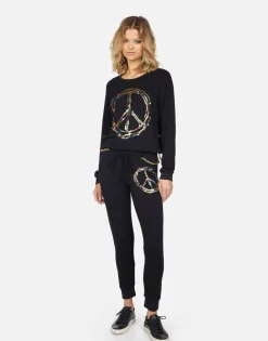 Lauren Moshi Bethany Foil Chain Peace*Women Long Sleeve