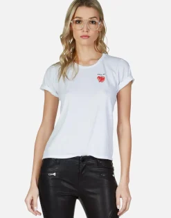 Lauren Moshi Bite Me Skull Apple S/S Vintage Tee | Croft By *Women Short Sleeve