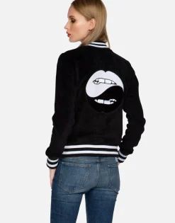 Lauren Moshi Biting Lip Yin Yang Faux Fur Jacket | Cambria By *Women Jackets