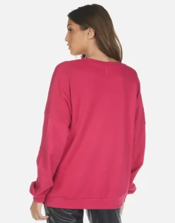 Lauren Moshi Blondie Heart L/S Boyfriend Pullover | Sierra By *Women Long Sleeve